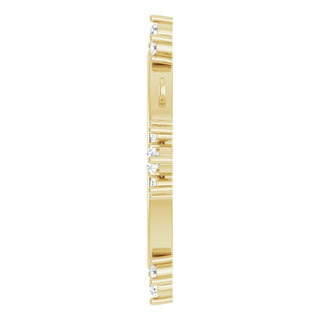 14K Yellow 1/5 CTW Lab-Grown Diamond Miraculous Mary Necklace Center