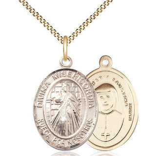 14kt Gold Filled Divina Misericordia Medal Catholic Jewelry