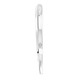 Platinum Cross & Open Heart Necklace Center
