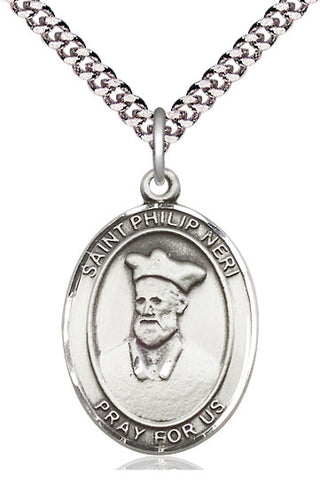 Pewter Saint Philip Neri Medal Catholic Jewelry