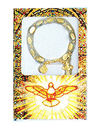 Crystal Colored Rosary Bracelet
