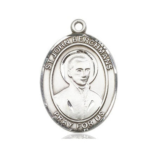 Sterling Silver Saint John Berchmans Medal Catholic Jewelry Engraved Catholic Saint Jewelry