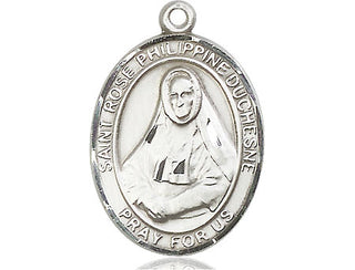 Pewter Saint Rose Philippine Medal Engraved Catholic Saint Jewelry
