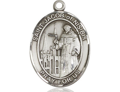 Pewter St. Jacob of Nisibis Medal | Large | Engravable