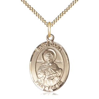 14kt Gold Filled Saint Daria Medal Catholic Jewelry Engraved Catholic Saint Jewelry