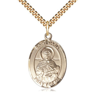 14kt Gold Filled Saint Daria Medal Catholic Jewelry Engraved Catholic Saint Jewelry