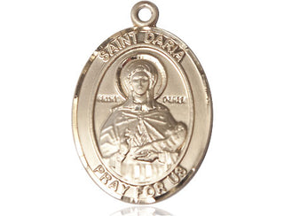 14kt Gold Saint Daria Medal Engraved Catholic Saint Jewelry