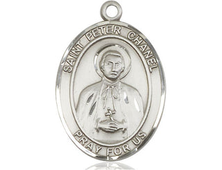 Pewter Saint Peter Chanel Medal Engraved Catholic Saint Jewelry