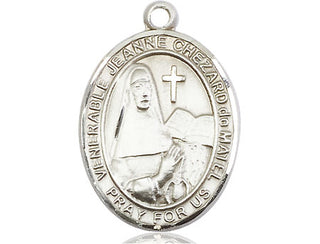 Pewter Jeanne Chezard de Matel Medal Engraved Catholic Saint Jewelry