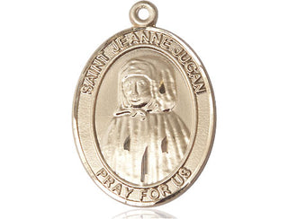 14kt Gold Blessed Jeannie Jugan Medal Engraved Catholic Saint Jewelry