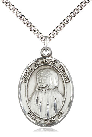 Pewter Saint Jeanne Jugan Medal Catholic Jewelry Engraved Catholic Saint Jewelry