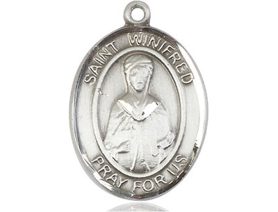 Sterling Silver St. Winifred of Wales Medal | Large | Engravable