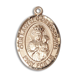 14kt Gold Filled Our Lady of Czestochowa Medal