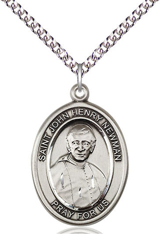 Sterling Silver Blessed John Henry Newman Medal Catholic Jewelry Engraved Catholic Saint Jewelry