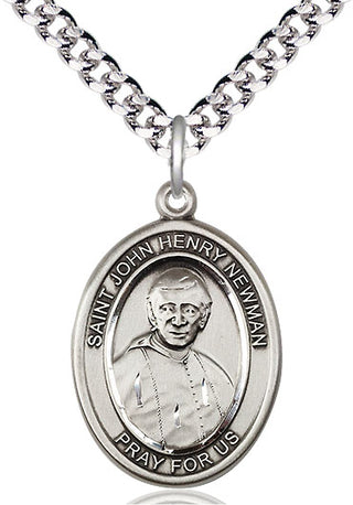 Sterling Silver Blessed John Henry Newman Medal Catholic Jewelry Engraved Catholic Saint Jewelry