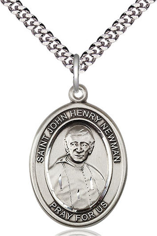 Sterling Silver Blessed John Henry Newman Medal Catholic Jewelry Engraved Catholic Saint Jewelry