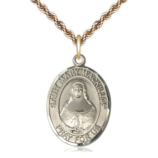 14kt Gold Filled Saint Mary Mackillop Medal Catholic Jewelry Engraved Catholic Saint Jewelry