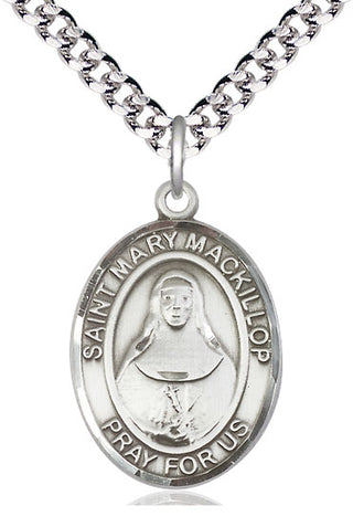 Pewter Saint Mary Mackillop Medal Catholic Jewelry Engraved Catholic Saint Jewelry