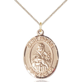 14kt Gold Filled Saint Fidelis Medal Catholic Jewelry Engraved Catholic Saint Jewelry