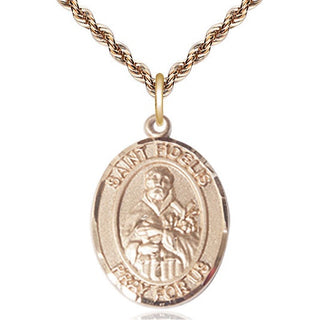 14kt Gold Filled Saint Fidelis Medal Catholic Jewelry Engraved Catholic Saint Jewelry