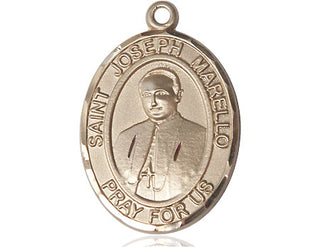 14kt Gold Filled Saint Joseph Marello Medal Engraved Catholic Saint Jewelry
