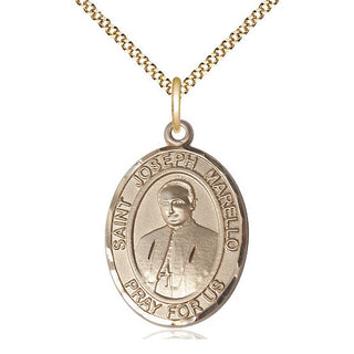 14kt Gold Filled Saint Joseph Marello Medal Catholic Jewelry Engraved Catholic Saint Jewelry