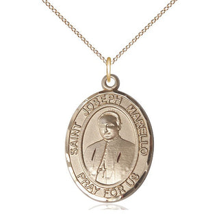 14kt Gold Filled Saint Joseph Marello Medal Catholic Jewelry Engraved Catholic Saint Jewelry