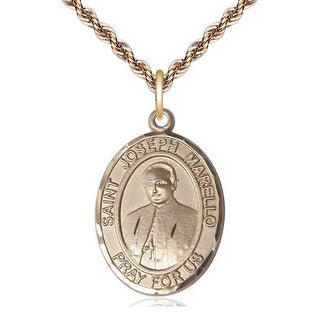 14kt Gold Filled Saint Joseph Marello Medal Catholic Jewelry Engraved Catholic Saint Jewelry