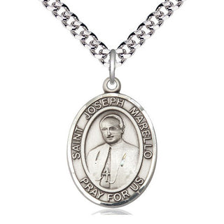 Pewter Saint Joseph Marello Medal Catholic Jewelry Engraved Catholic Saint Jewelry