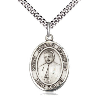 Pewter Saint Joseph Marello Medal Catholic Jewelry Engraved Catholic Saint Jewelry