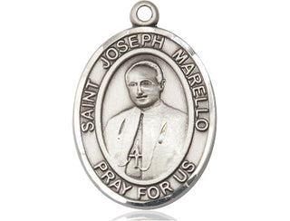 Sterling Silver Saint Joseph Marello Medal Catholic Jewelry Engraved Catholic Saint Jewelry