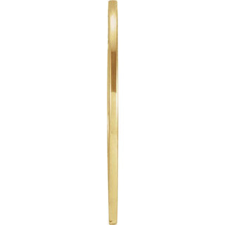 14K Yellow Engravable Pierced 20 mm Loop Pendant
