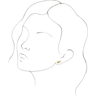 14K Yellow Angel Wing Earrings  