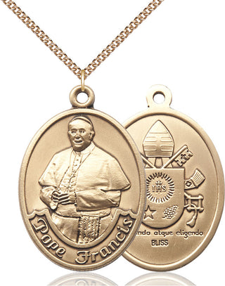 14kt Gold Pope Francis Medal