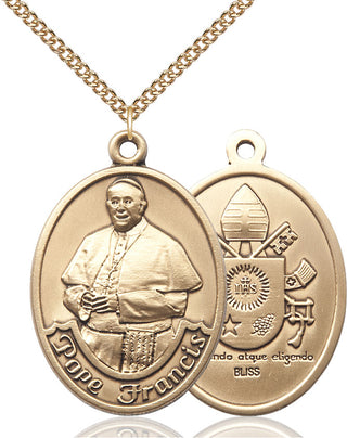 14kt Gold Pope Francis Medal