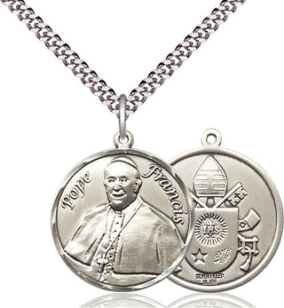 Pewter Pope Francis Medal Catholic Jewelry