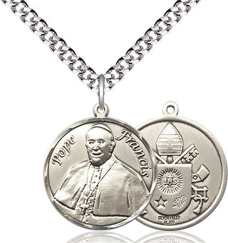Pewter Pope Francis Medal Catholic Jewelry