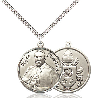 Pewter Pope Francis Medal Catholic Jewelry