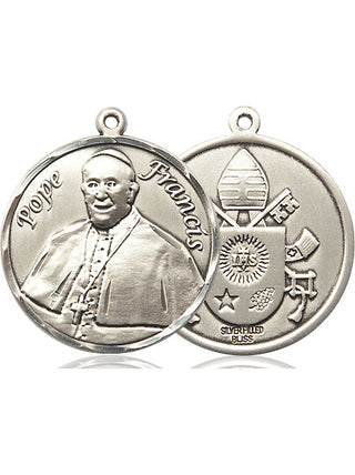 Sterling Silver Pope Francis Medal Catholic Jewelry