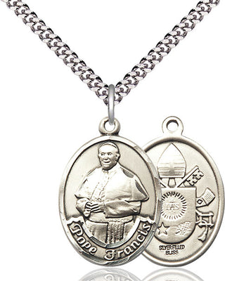 Sterling Silver Pope Francis Medal Catholic Jewelry