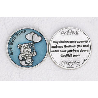 Bulk Enameled Get Well Soon Pocket Token