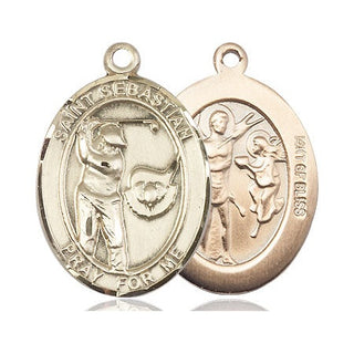 14kt Gold Filled Saint Sebastian Golf Medal