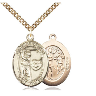 14kt Gold Saint Sebastian Golf Medal