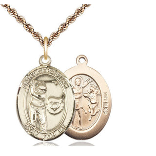 14kt Gold Saint Sebastian Golf Medal