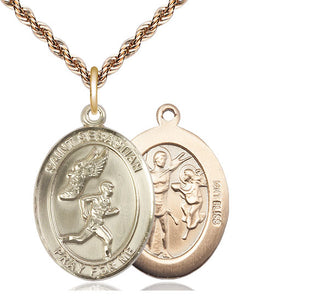 14kt Gold Saint Sebastian Track and Field Medal