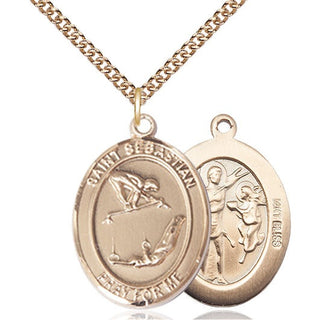 14kt Gold Saint Sebastian Gymnastics Medal