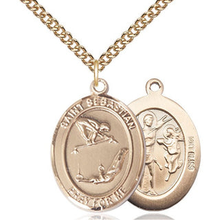 14kt Gold Saint Sebastian Gymnastics Medal