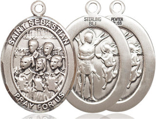Pewter Saint Sebastian Choir Medal