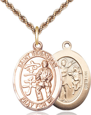 14kt Gold Saint Sebastian Karate Medal