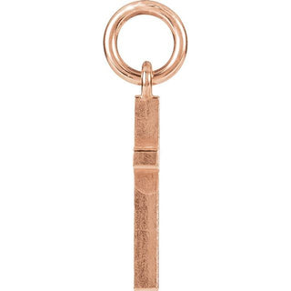 14K Rose Posh Mommy Cross Charm/Pendant